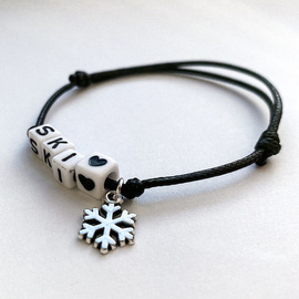 Fit Kolekcja - String Bracelet -  SKI 01 silver