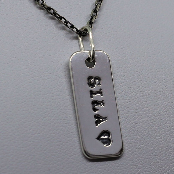 Fit Kolekcja - Oxidised Sterling Silver STRENGTH Charm ❤