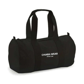 Chiara Wear - Torba sportowa na zamek SPORTS CLUB - czarna