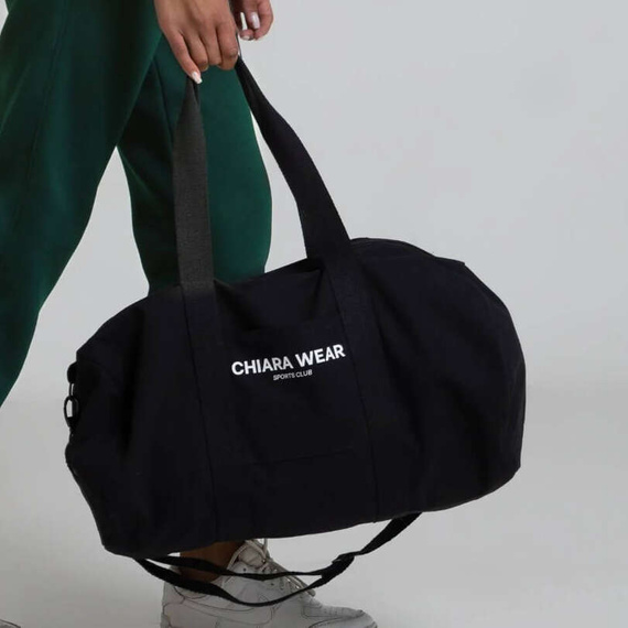 Chiara Wear - SPORTS CLUB zipped sports bag - black