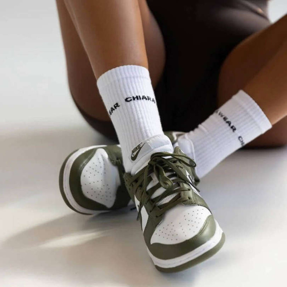 Chiara Wear - Socks with CHIARA WEAR  logo - white