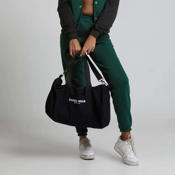 Chiara Wear - SPORTS CLUB zipped sports bag - black