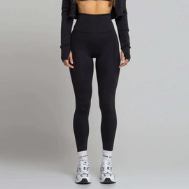 Chiara Wear - Legginsy HIGH wysoki stan - czarne