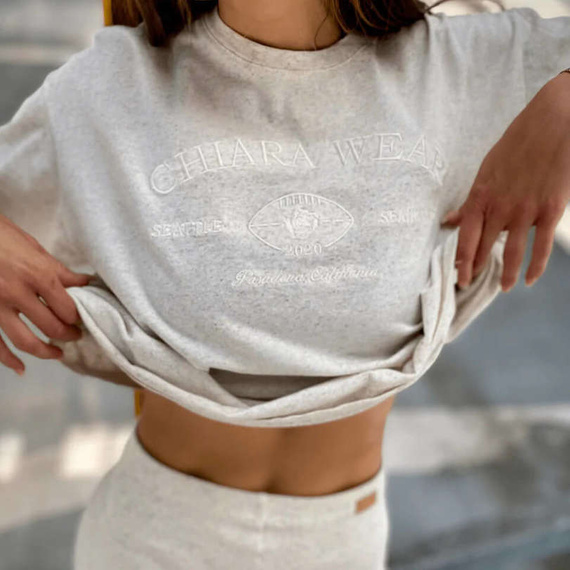 Chiara Wear - Women's Oversize T-shirt HEMP CALIFORNIA