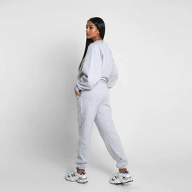 Chiara Wear - Bluza oversize nadruk CIRCLE - szara