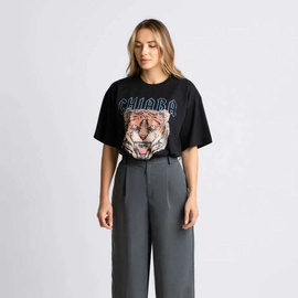 Chiara Wear - T-shirt oversize ROAR - black