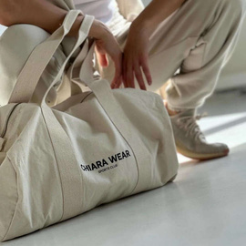 Chiara Wear - SPORTS CLUB zipped sports bag - beige
