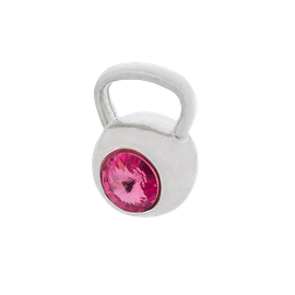 Fit Kolekcja - Sterling Silver Pendant KETTLEBELL SWAROVSKI Rose