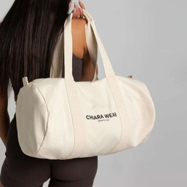 Chiara Wear - Torba sportowa na zamek SPORTS CLUB - beżowa