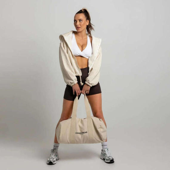 Chiara Wear - SPORTS CLUB zipped sports bag - beige