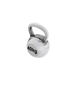 Fit Kolekcja - Zawieszka na łańcuszek srebrny KETTLEBELL 001