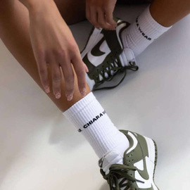 Chiara Wear - Socks with CHIARA WEAR  logo - white