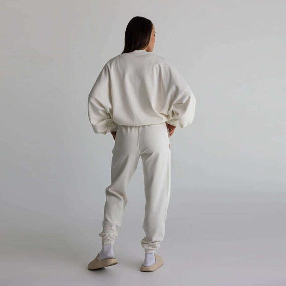 Chiara Wear - Spodnie dresowe WAFFLE - ecru