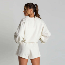 Chiara Wear - Women's Oversize Sweatshirt WAFFLE TIGER - ecru