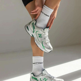 Chiara Wear - Socks with CHIARA WEAR  logo - white