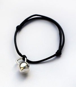 Fit Kolekcja - KETTLEBELL String Bracelet - Black