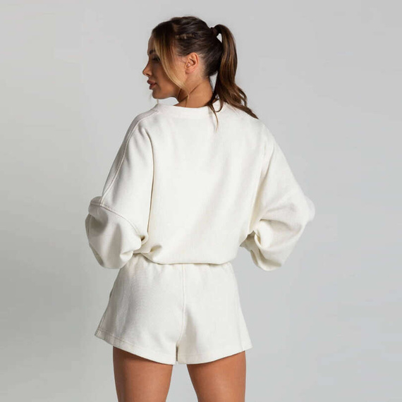 Chiara Wear - Women's Oversize Sweatshirt WAFFLE TIGER - ecru