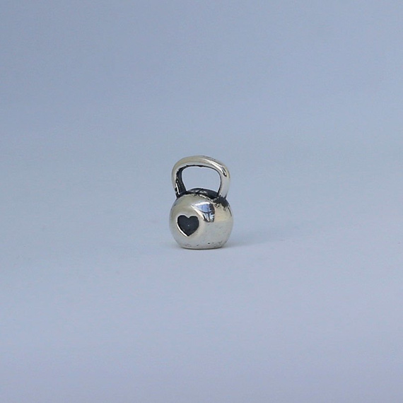 Fit Kolekcja - Oxidised Sterling Silver Pendant KETTLEBELL 003 MINI ❤