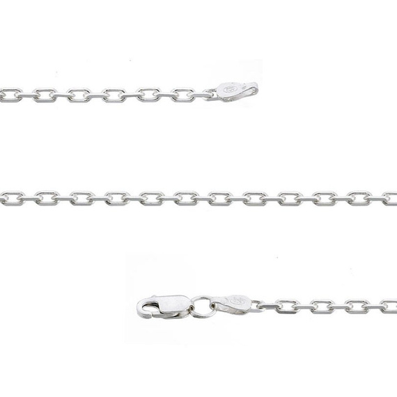 Fit Kolekcja - Oxidised Sterling Silver Anchor Link Chain 42 cm