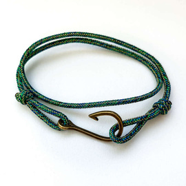Fit Kolekcja - born2travel - Bransoletka paracord HACZYK bronze & emerald