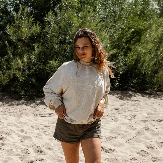 Chiara Wear - Bluza damska oversize KONOPIA CALIFORNIA
