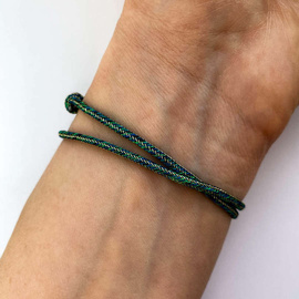 Fit Kolekcja - born2travel - Bransoletka paracord HACZYK bronze & emerald