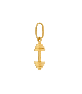 Fit Kolekcja - Gold Plated Sterling Silver Pendant DUMBBELL 006