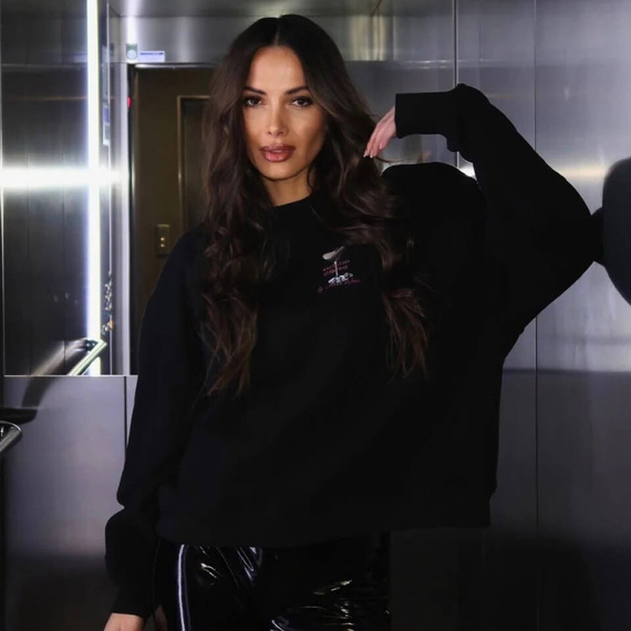 Chiara Wear - Oversize Women's Sweatshirt ESPRESSO MARTINI - black