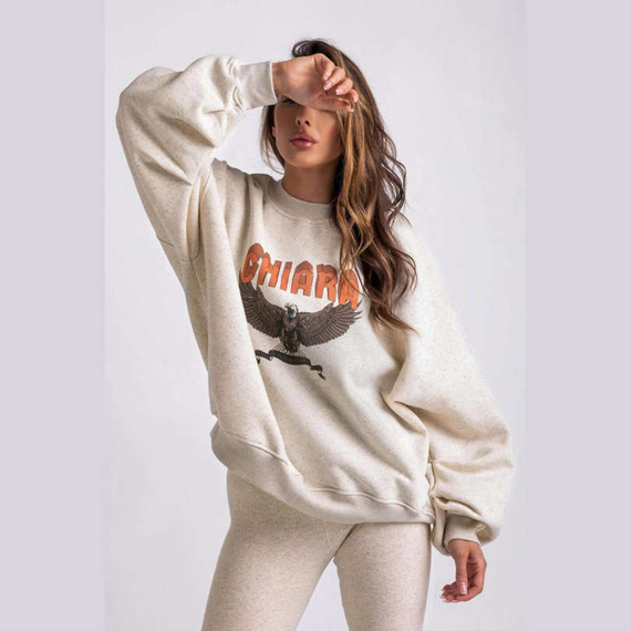 Chiara Wear - Women's Oversize Sweatshirt HEMP EAGLE