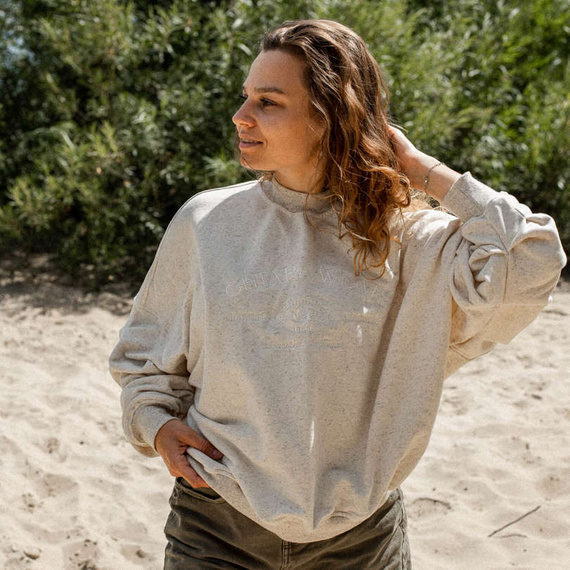 Chiara Wear - Bluza damska oversize KONOPIA CALIFORNIA