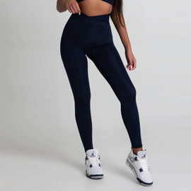 Chiara Wear - Legginsy X push-up - granatowe