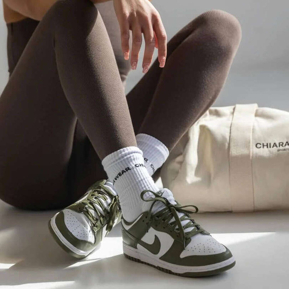 Chiara Wear - Socks with CHIARA WEAR  logo - white
