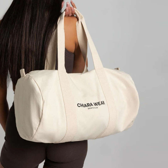 Chiara Wear - SPORTS CLUB zipped sports bag - beige